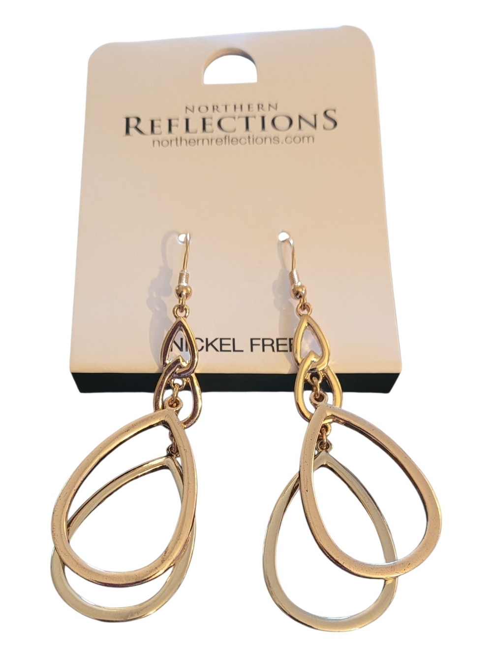 🥳4/$25!🥳 Northern Reflections Gold Layered Teardrop Dangle Earrings